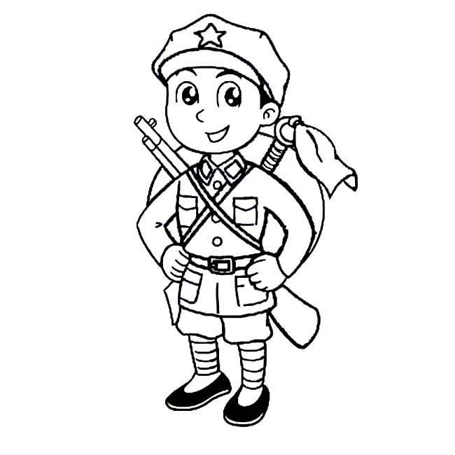 革命英雄简笔画 关于革命英雄简笔画