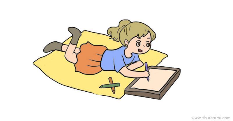 小女孩儿童画怎么画 小女孩简笔画简单又好看