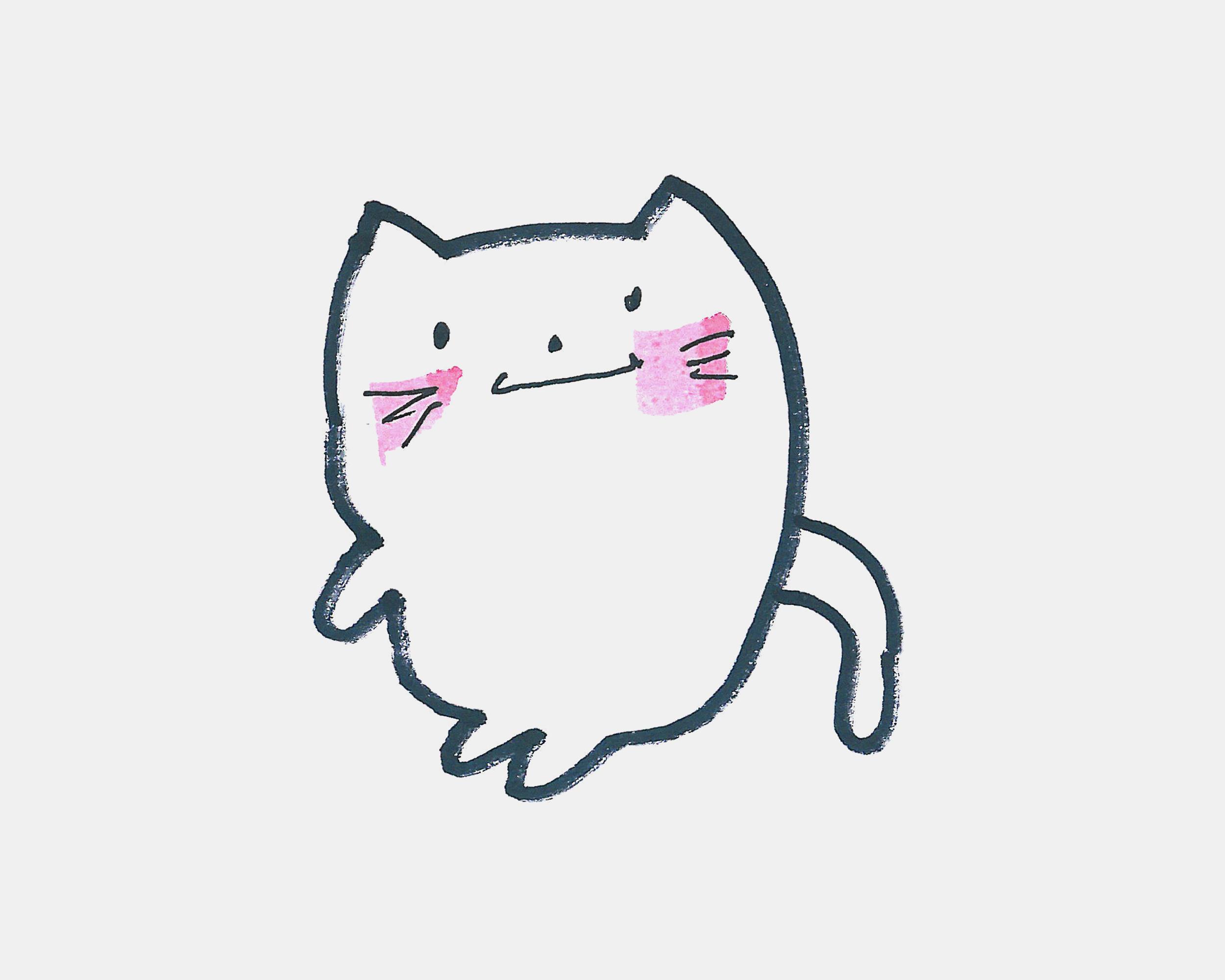 可爱的小猫咪怎么画简笔画图片大全 小猫简笔画可爱小猫简笔画