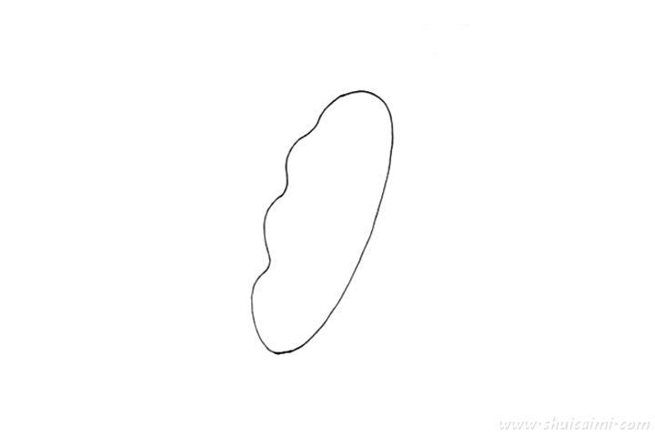面包怎么画 面包简笔画步骤