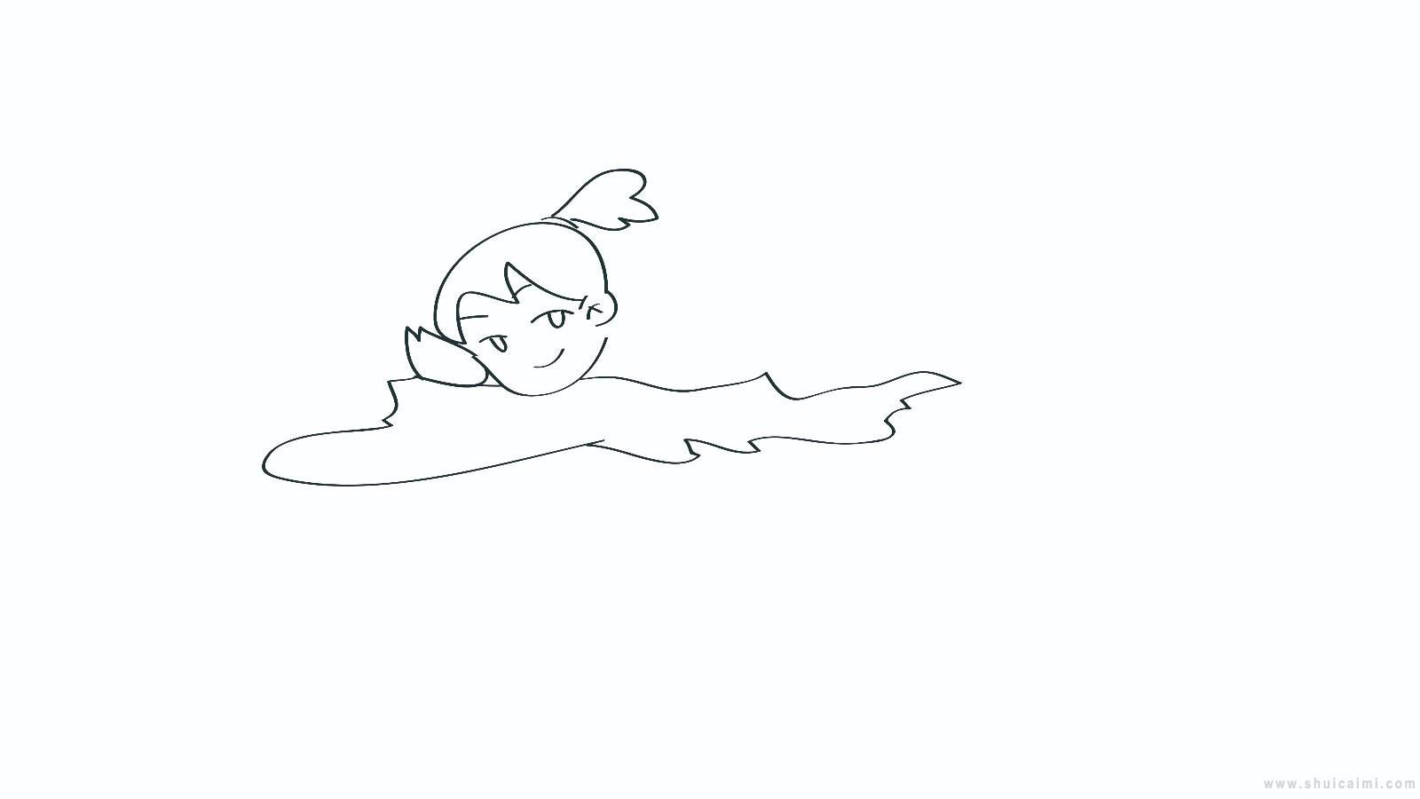 游泳人物简笔画怎么画 游泳人物简笔画简单