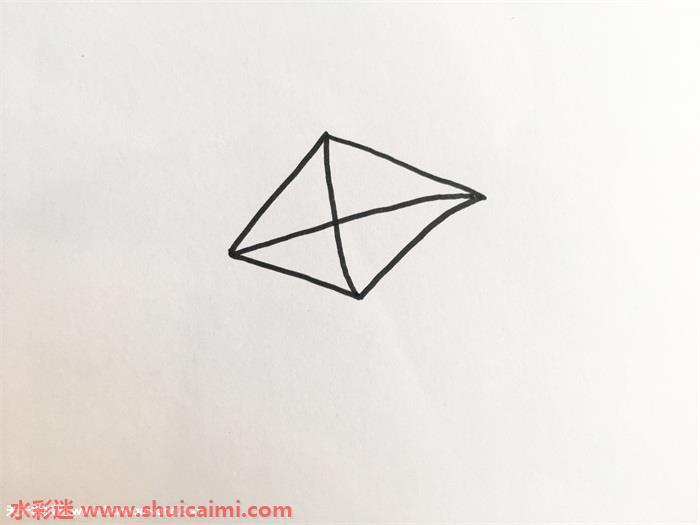 风筝怎么画 风筝简笔画简单好看带颜色