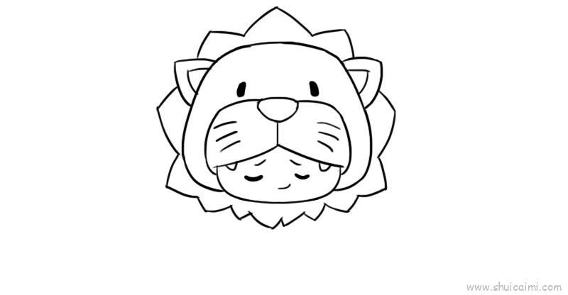 十二星座q版萌图狮子座儿童画怎么画 十二星座q版萌图狮子座简笔画图片大全