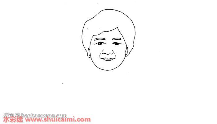 李兰娟院士怎么画 李兰娟院士简笔画步骤