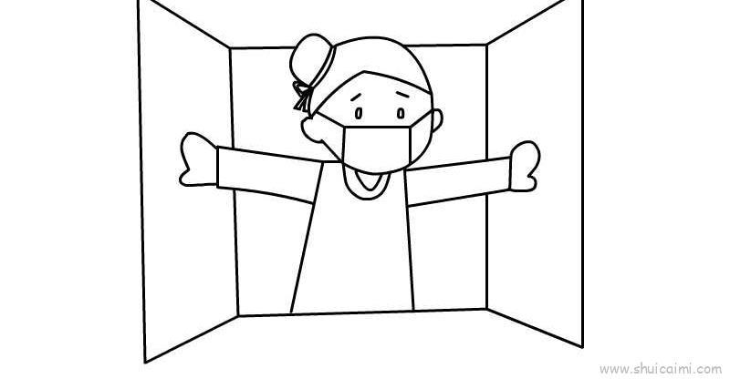 预防肺炎儿童画怎么画 预防肺炎简笔画好看