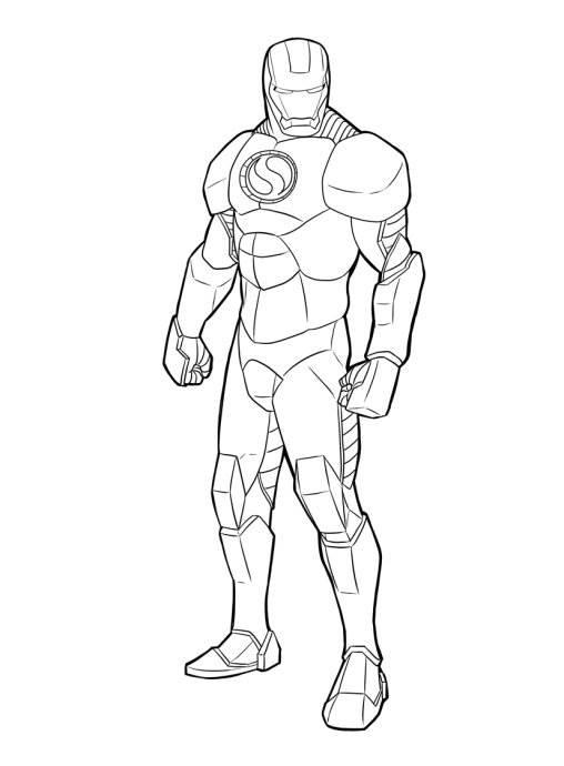 钢铁侠简笔画 钢铁侠简笔画儿童画