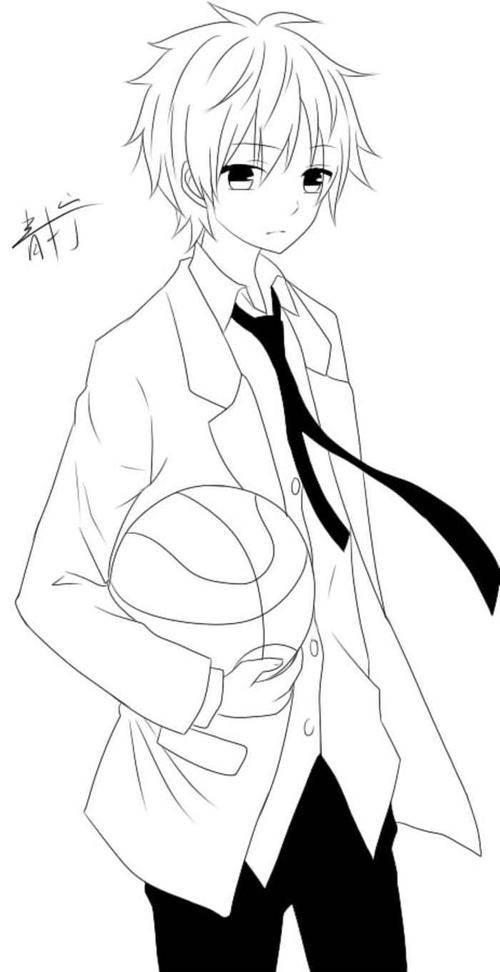 动漫简笔画男生帅气 动漫简笔画男生帅气简单