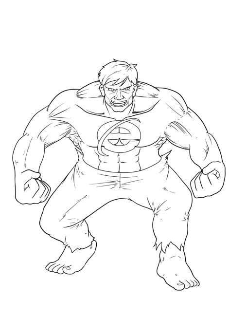 绿巨人简笔画 绿巨人简笔画图片