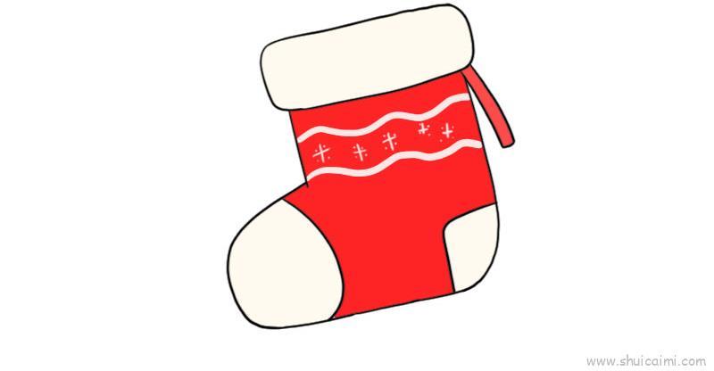 圣诞袜儿童画怎么画 圣诞袜简笔画画法