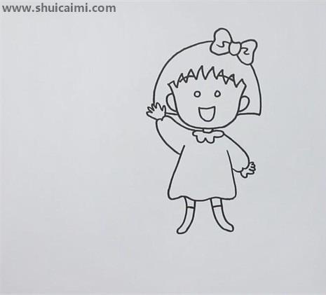 樱桃小丸子简笔画怎么画 樱桃小丸子简笔画好看