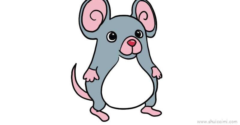 小胖鼠儿童画怎么画 小胖鼠简笔画图片大全