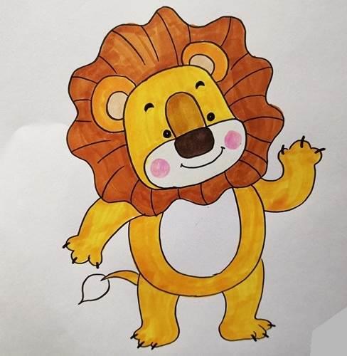 画狮子的简笔画 幼儿画狮子的简笔画