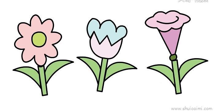 各种花儿童画怎么画 各种花简笔画画法