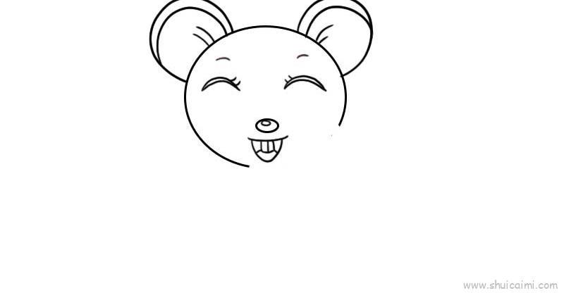 鼠年大吉儿童画怎么画 鼠年大吉简笔画图片