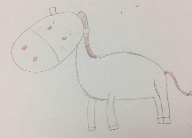 简笔画马 简笔画马头