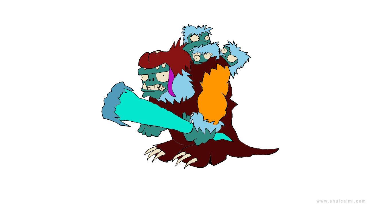 巨人僵尸简笔画怎么画 巨人僵尸简笔画简单又好看