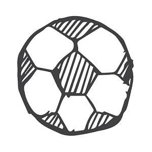 足球图片简笔画 彩色足球图片简笔画