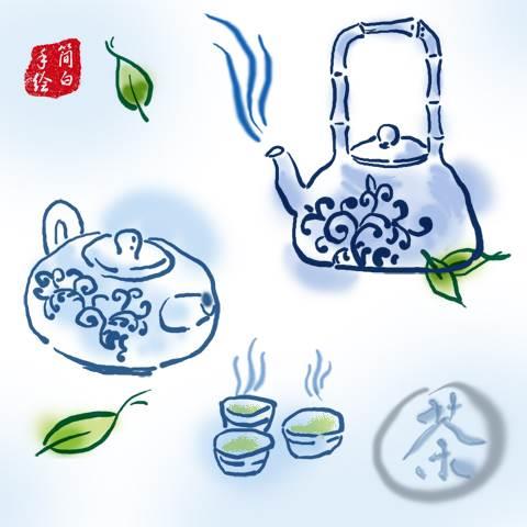 茶简笔画 茶杯简笔画