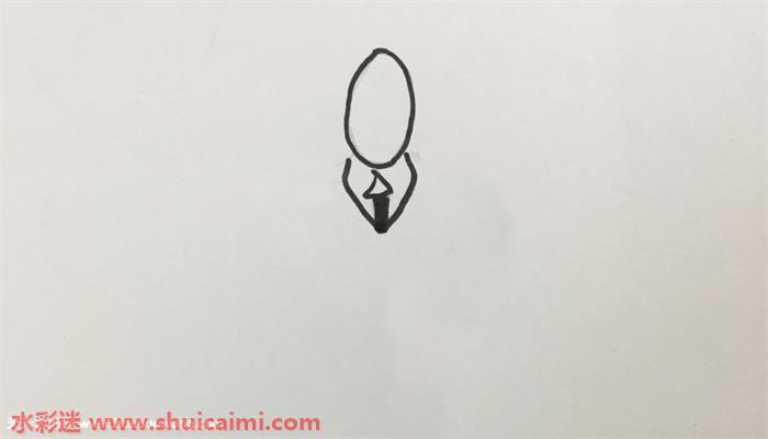 如何画瘦长鬼影 瘦长鬼影简笔画步骤教程