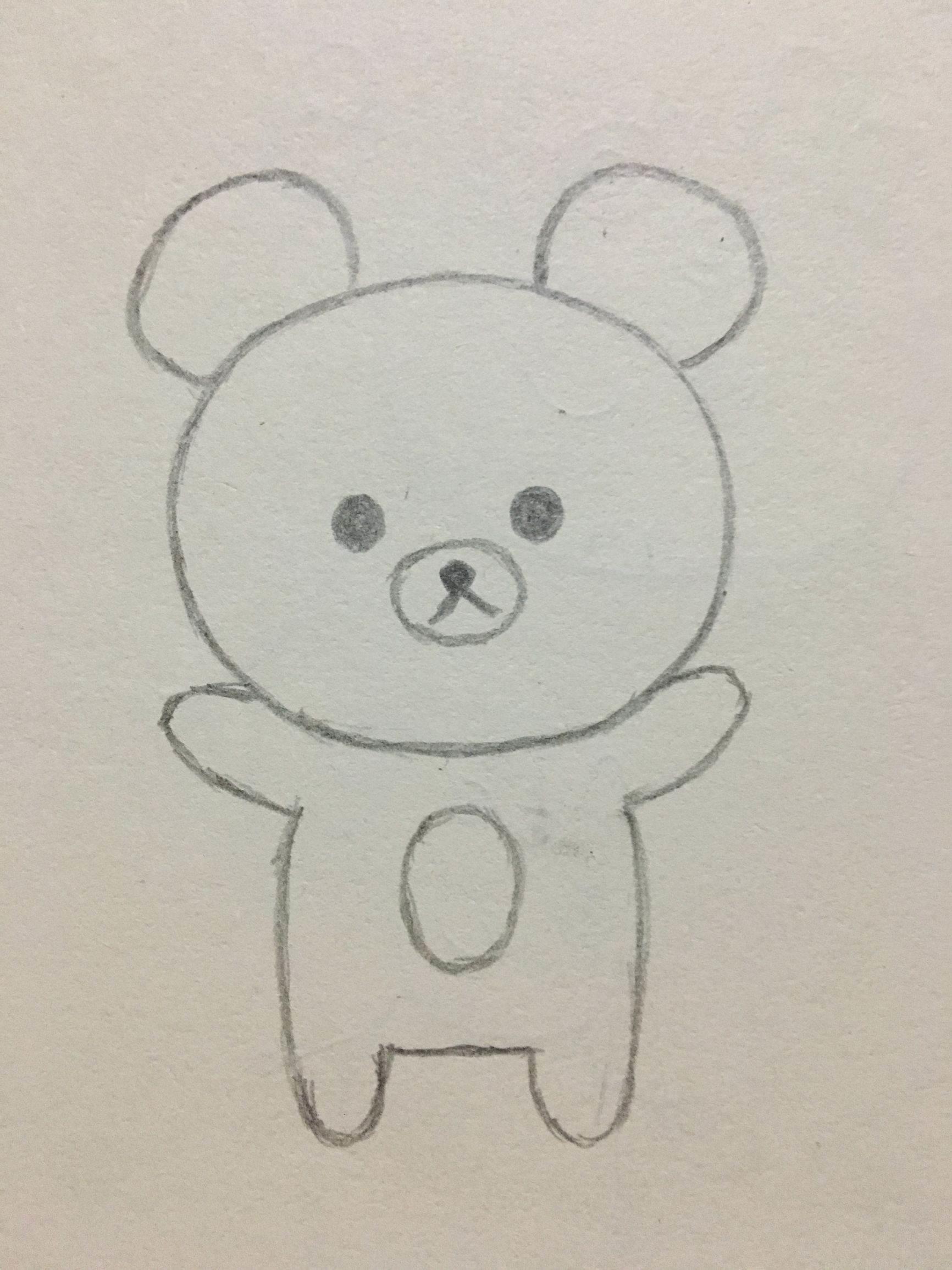 小熊简笔画图片可爱 小熊简笔画图片可爱带颜色