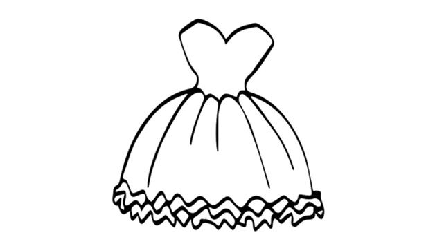 礼服简笔画怎么画 礼服简笔画画法