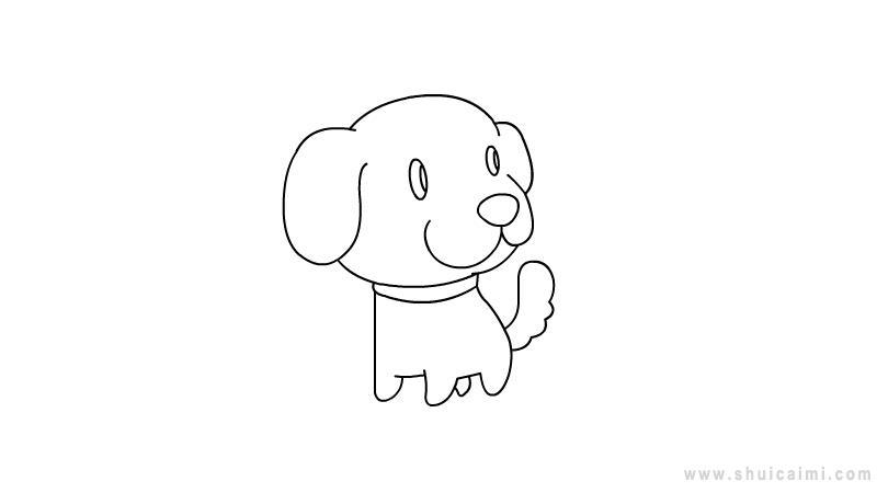 小狗简笔画怎么画 小狗简笔画图片大全