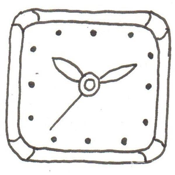 时钟的简笔画怎么画 时钟的简笔画图片