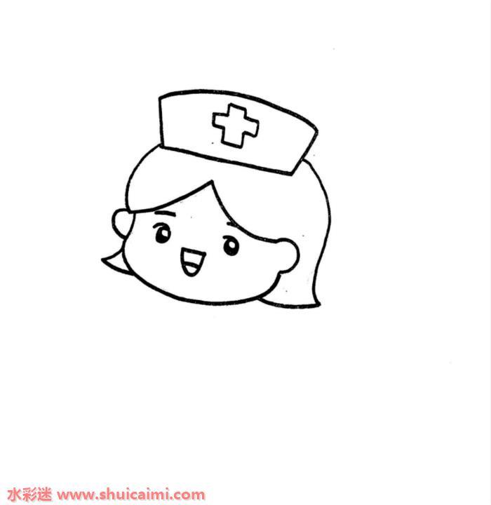 护士怎么画 护士简笔画简单彩色