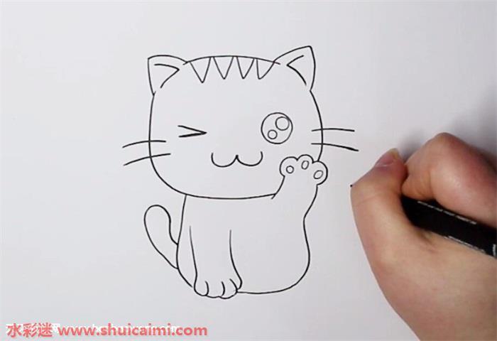 小猫咪怎么画 小猫咪简笔画步骤图