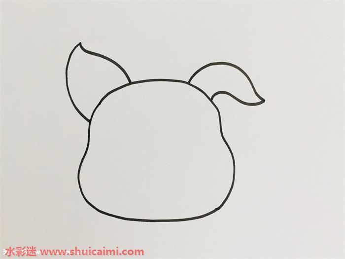 猪耳朵怎么画 猪耳朵简笔画彩色