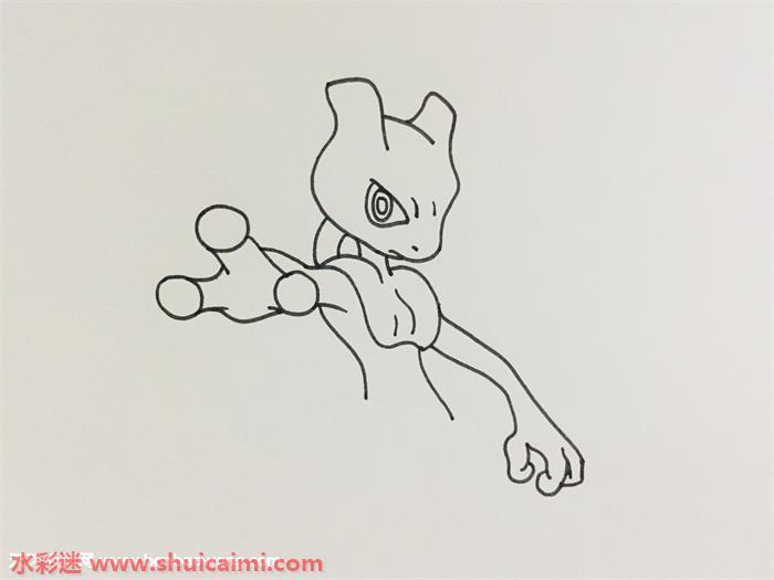 超梦怎么画 超梦简笔画简单