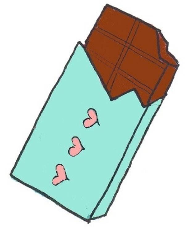 巧克力简笔画 巧克力简笔画超简单