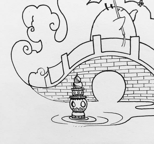 赵州桥简笔画 赵州桥简笔画图片