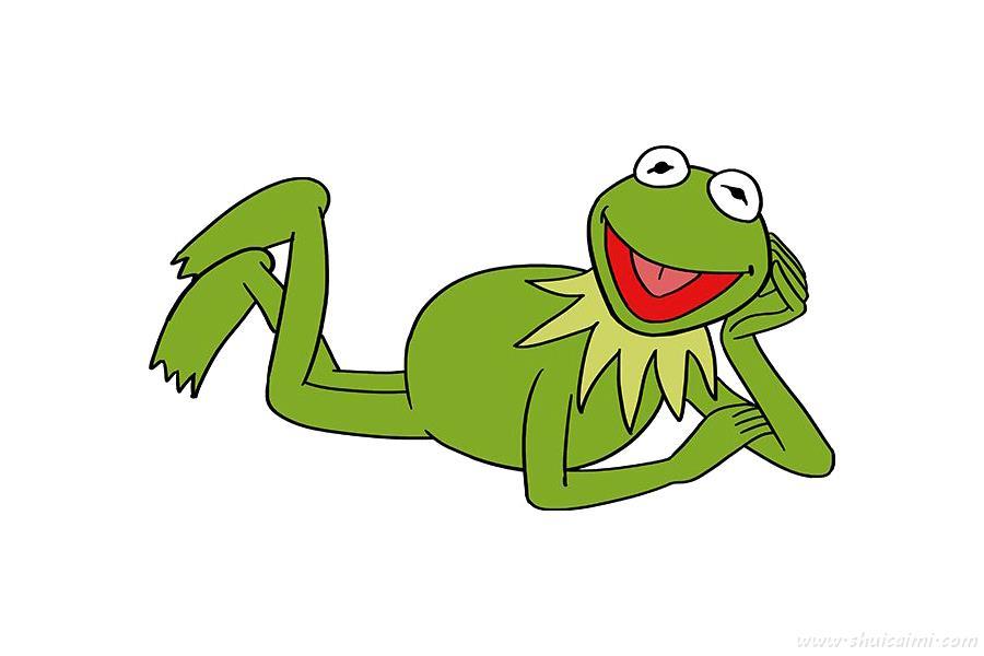 青蛙克米特怎么画 青蛙克米特简笔画简单又漂亮彩色