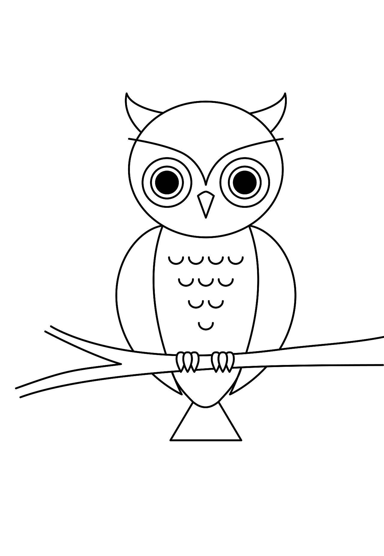 猫头鹰简笔画图片大全大图 猫头鹰简笔画图片大全大图