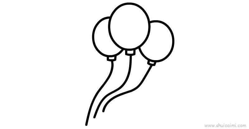 气球儿童画怎么画 气球简笔画图片
