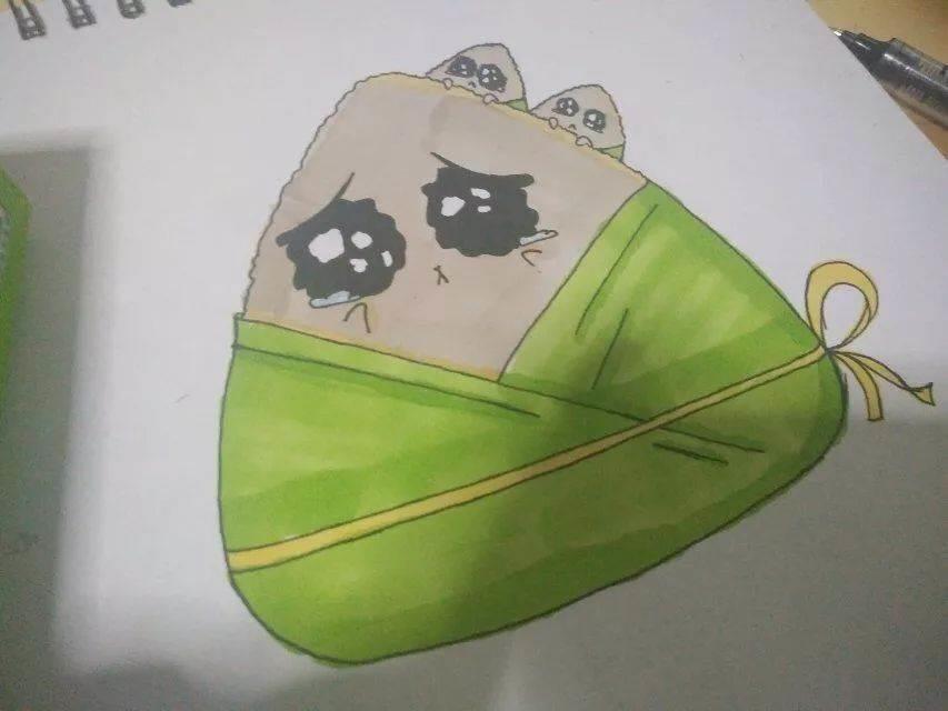 端午元素手绘简笔画 端午节元素手绘图片