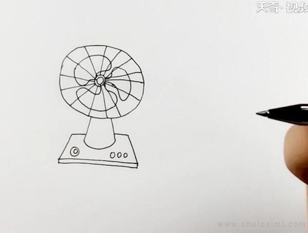 电风扇简笔画怎么画 电风扇简笔画简单
