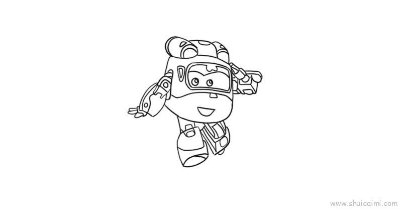 超级飞侠儿童画怎么画 超级飞侠简笔画画法