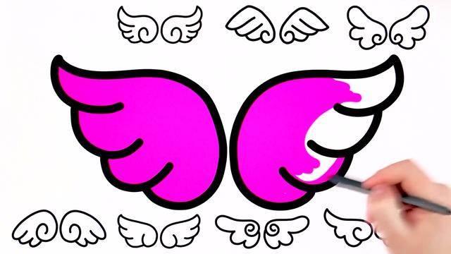 翅膀简笔画图片大全 翅膀简笔画图片大全可爱