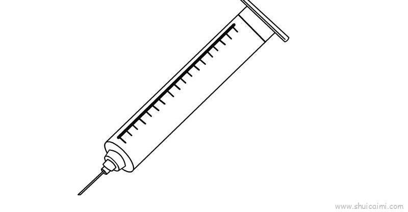 针管儿童画怎么画 针管简笔画图片