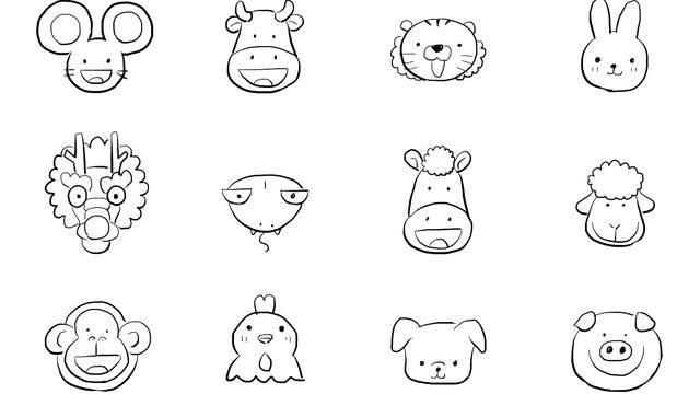 简笔画羊 简笔画羊的画法最简单