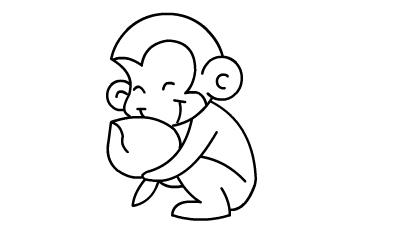 金丝猴简笔画图片大全（金丝猴儿童画图片大全）