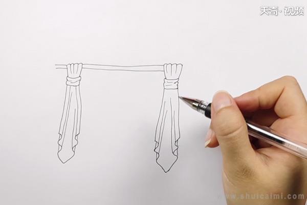 窗帘简笔画怎么画 窗帘简笔画简单