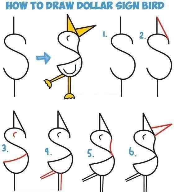 简笔画教程 钢笔简笔画教程图片