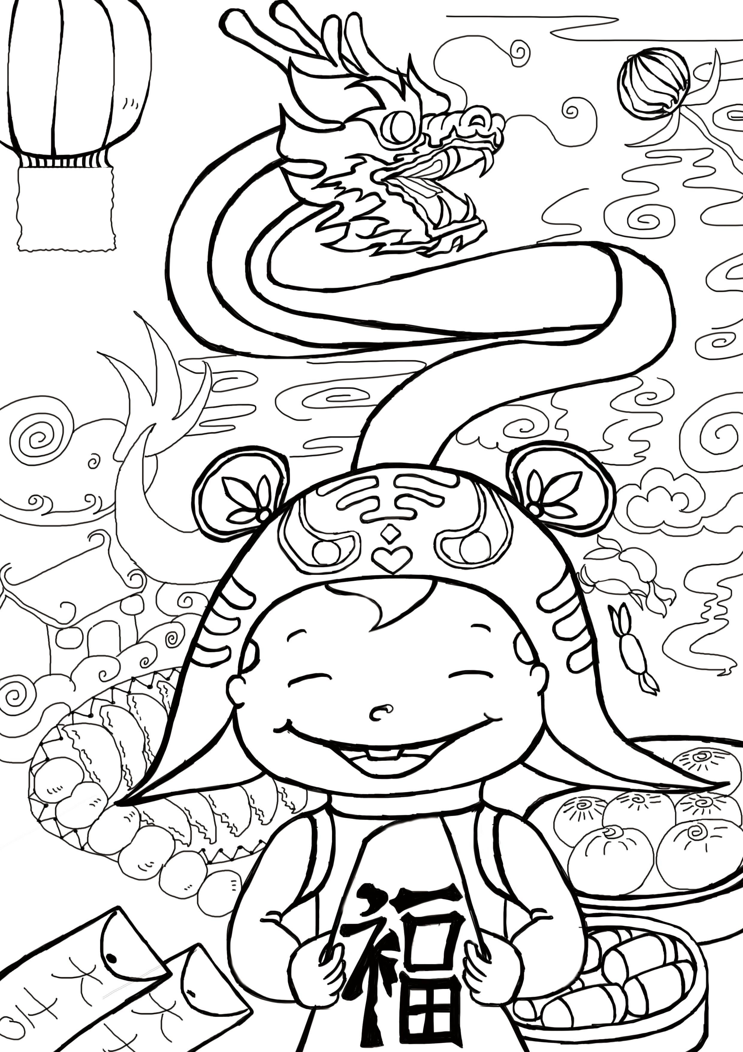 福星简笔画怎么画 福星简笔画图片大全