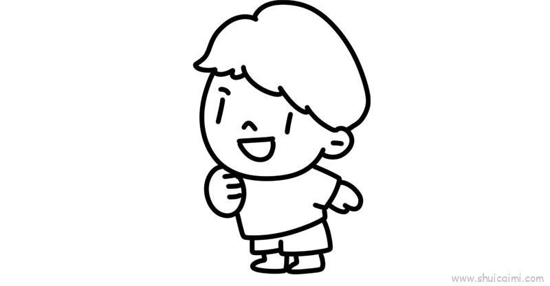 小孩儿童画怎么画 小孩简笔画简单