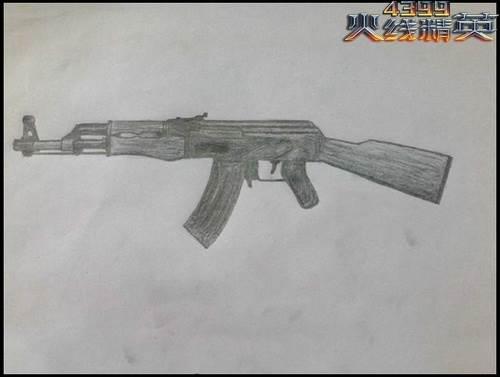 ak47简笔画 怎样画ak47简笔画