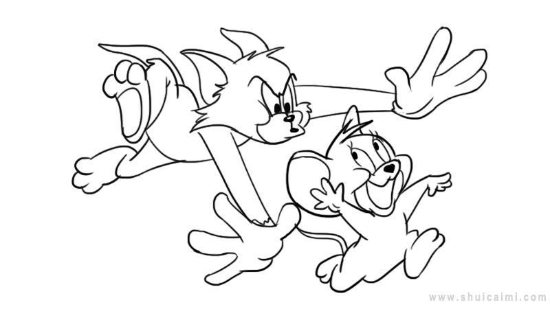 猫和老鼠简笔画怎么画 猫和老鼠简笔画图片大全