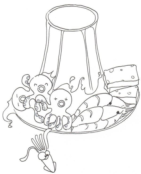 火锅的简笔画怎么画 火锅的简笔画好看